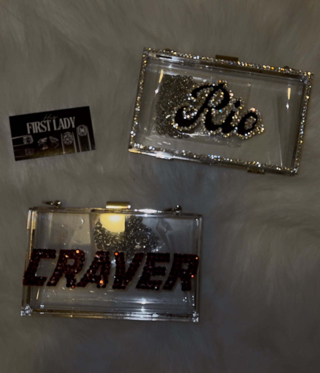 1 rhinestone game day bag